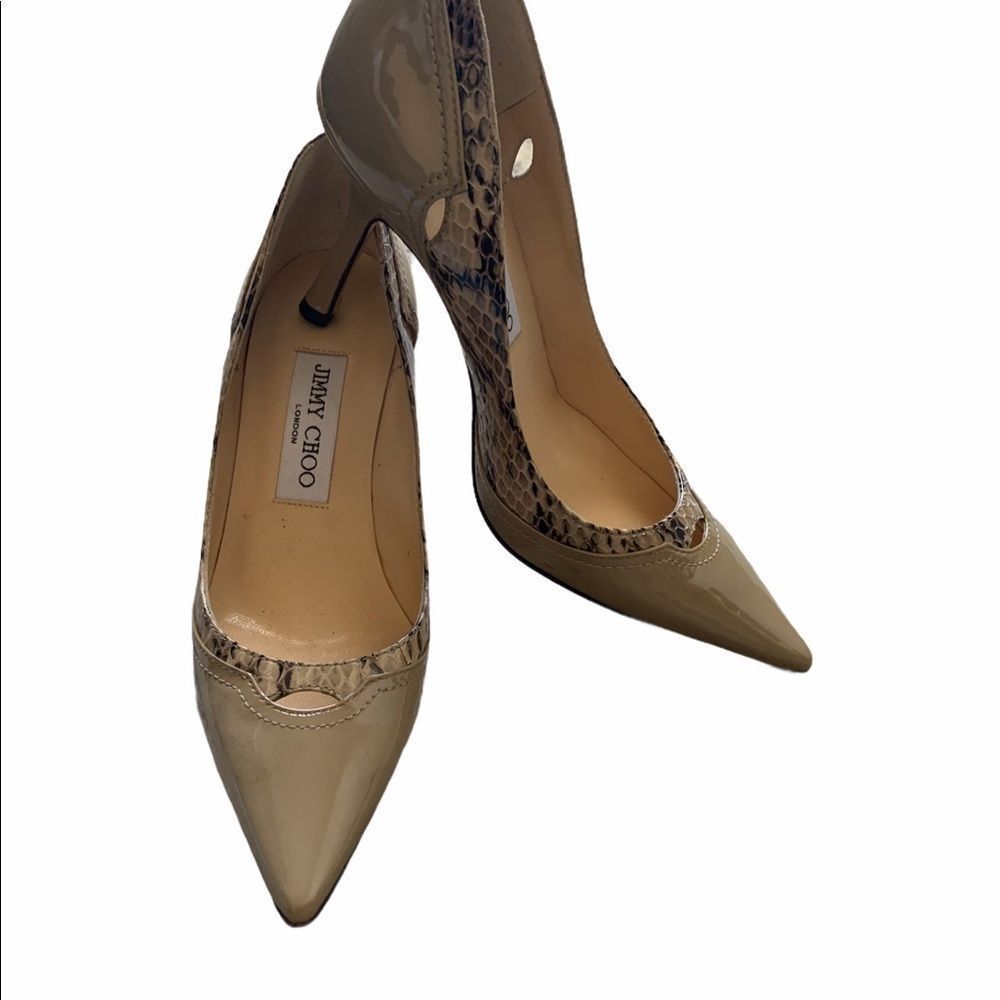 Host Pick!!! Jimmy Choo Snake Skin Leather Pumps
